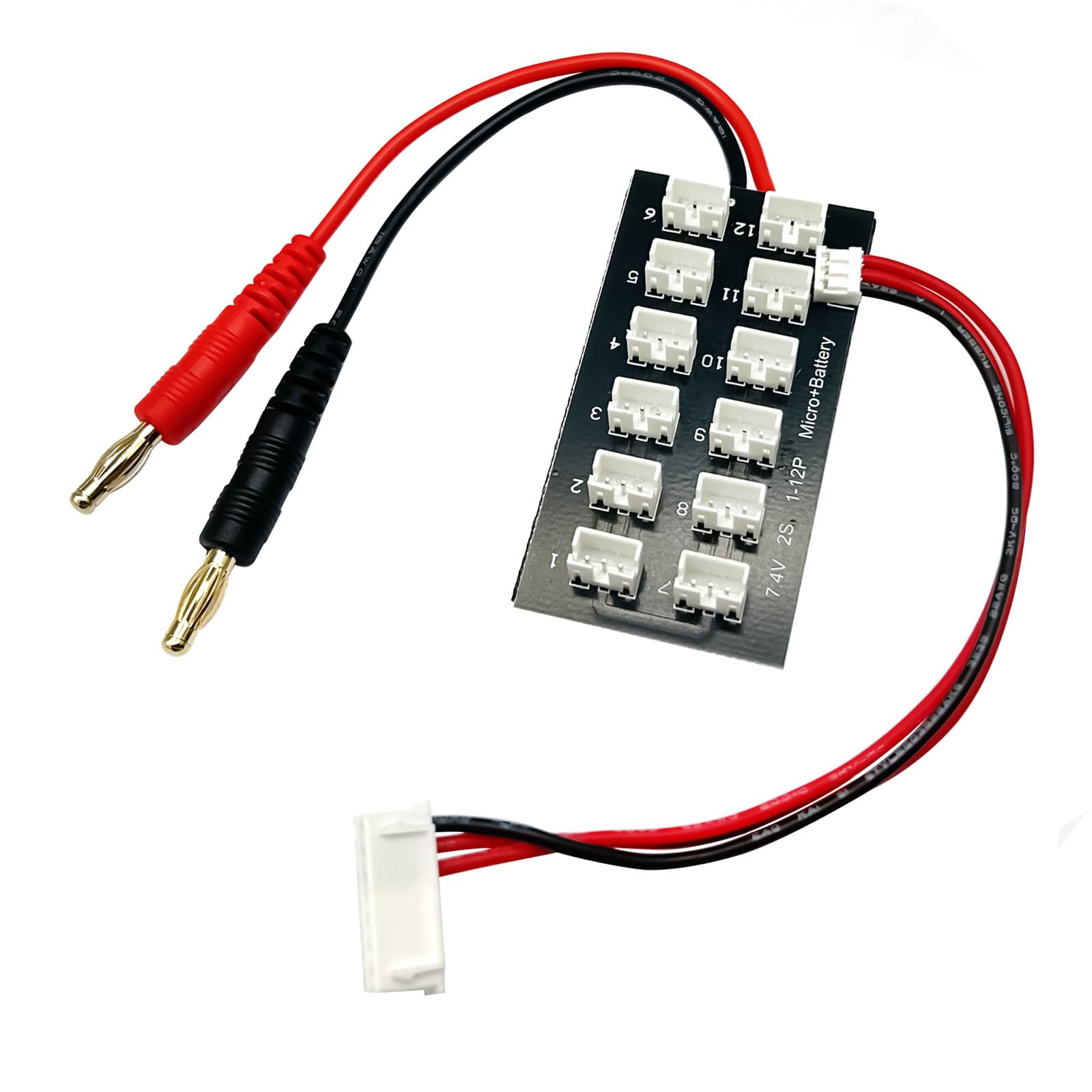 Amazon.co.jp: 2個 2S 7.4V リポ並列充電ボード JST-PH2.0 3ピン 4.0mm